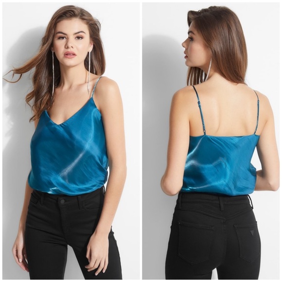 New GUESS Mariela Iridescent Bodysuit - Picture 4 of 6